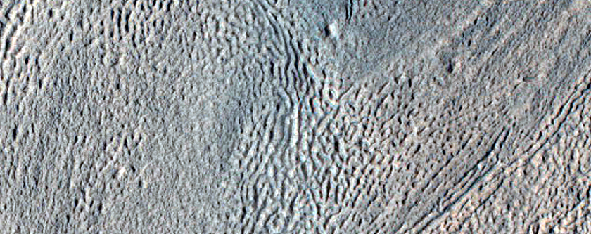 Flow Obstacle in Lobate Debris Apron