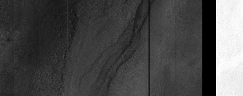 Layered Deposit in Crater in Hellas Planitia