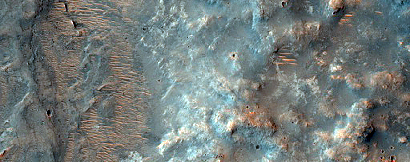 Fan at Channel Mouth in Lasswitz Crater in Context Camera Data