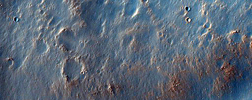 Channels along Wall of Schaeberle Crater