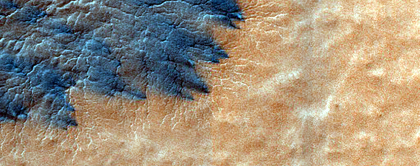 Monitor Seasonal Changes at South Polar Cracked and Gullied Site