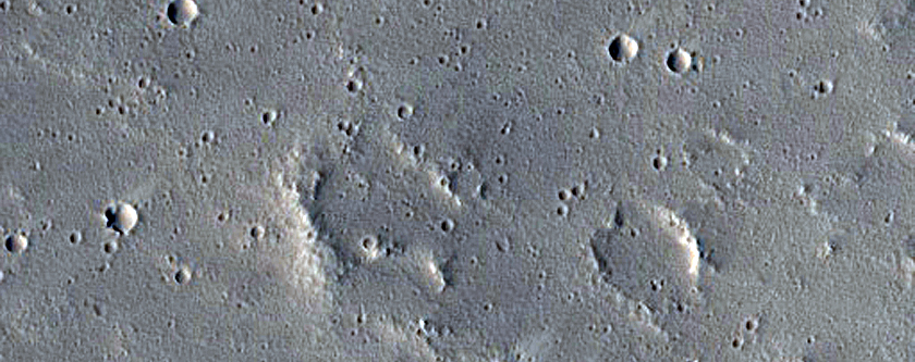 Wind Streak Monitoring Site Northwest of Uranius Tholus