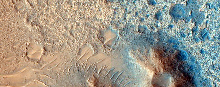 Crater Floor Outcrop