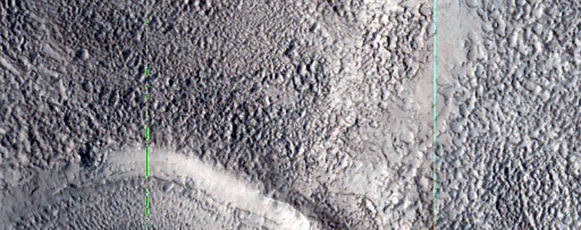 Channel Climbing up Hill in Arabia Terra