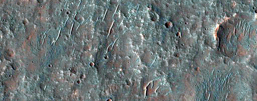 Iron-Rich Minerals near Coprates Catena