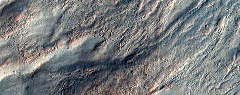 Monitor Steep Slopes of Asimov Crater