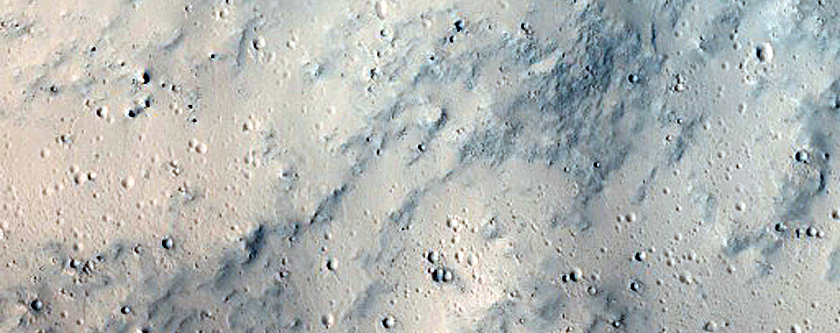 Frost Survey in Fresh Crater with Steep Slopes