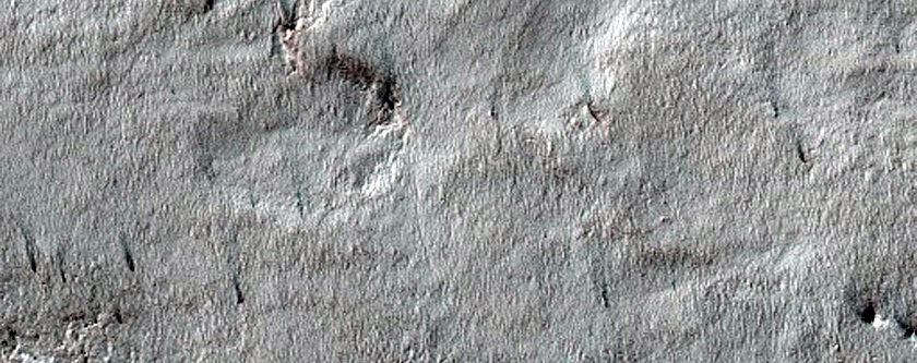 Scarp Exposing South Polar Layered Deposits