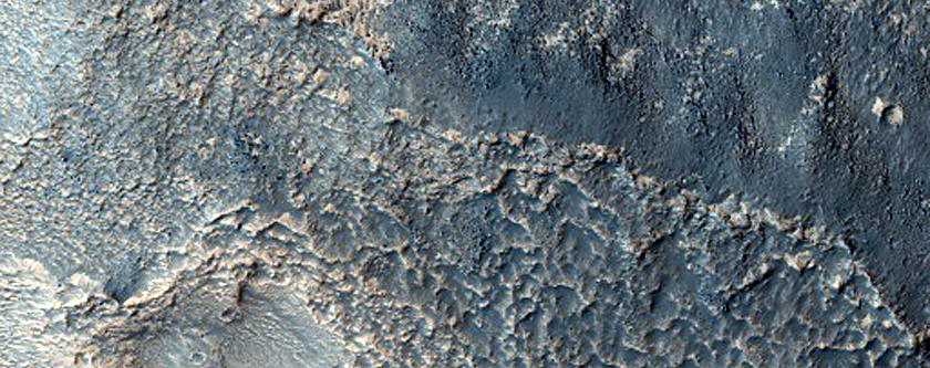 Monitor Mid-Latitude Apron and Tongue Materials in Reull Vallis