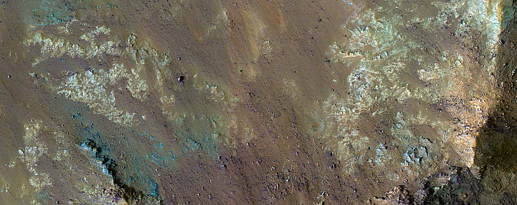 Bedrock in Valles Marineris