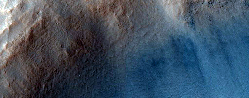 Fluvial Process in Crater