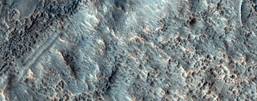Channel near Majuro Crater