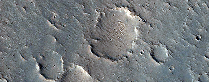 Craters along Nanedi Valles