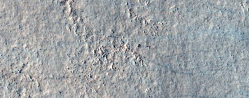 Mass Wasting in Southern Highlands Crater