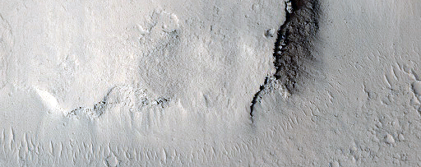Candidate Recent Impact Site
