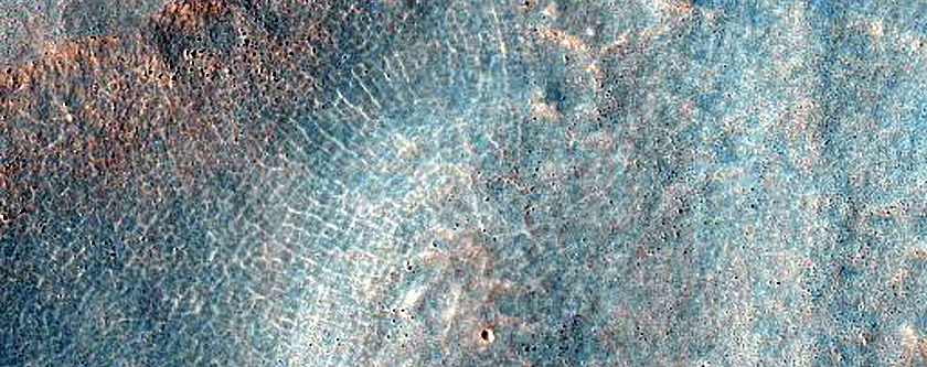 Filled Crater and Fretted Terrains