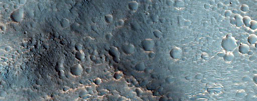 Channels on Crater Floor Northwest of Aureum Chaos