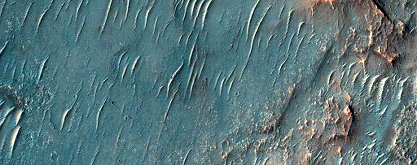 Bedrock Ridges in Terra Sabaea