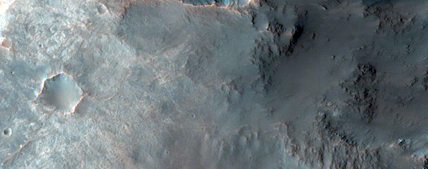 Possible Breccias in Exposed Section of Nirgal Vallis