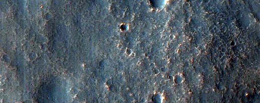 Channel in Claritas Fossae