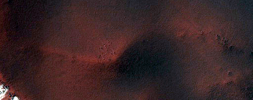 Monitor Gullies in Heaviside Crater