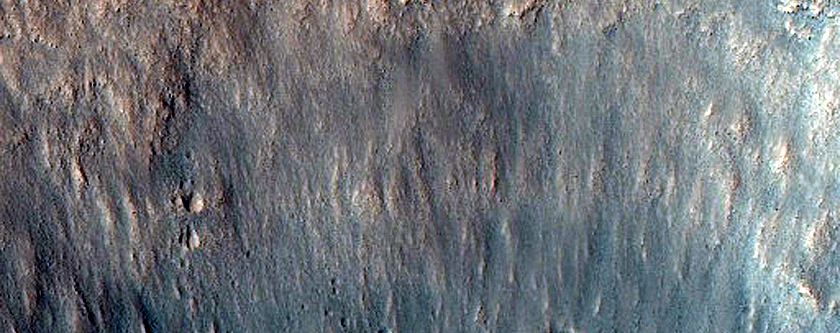 Simple Crater with Interior Linear Feature