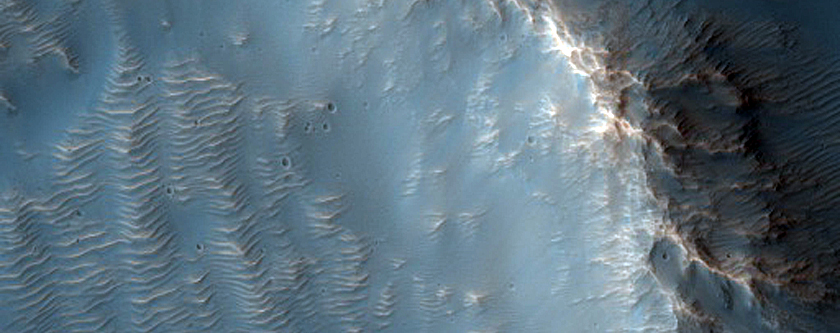 Impact Related Deposits and Flows Northeast of Hellas Planitia