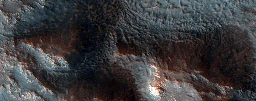 Channel and Depression in Northern Arabia Terra