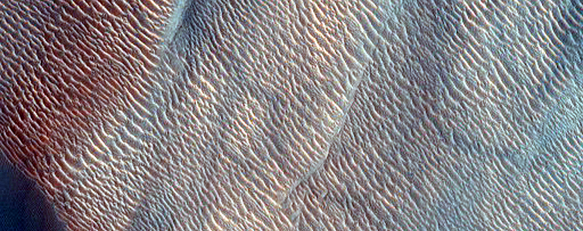 Monitoring Linear Dune Gullies in Crater in South Aonia Terra