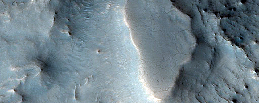 Well-Exposed Bedrock near Nili Fossae