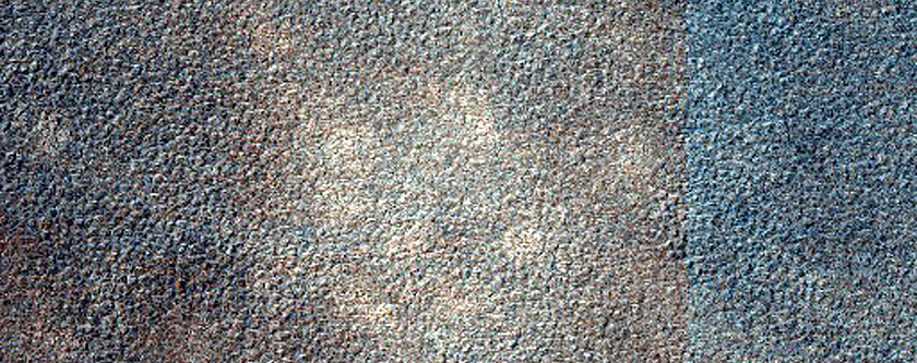 Location of Possible Shallow Ice Table