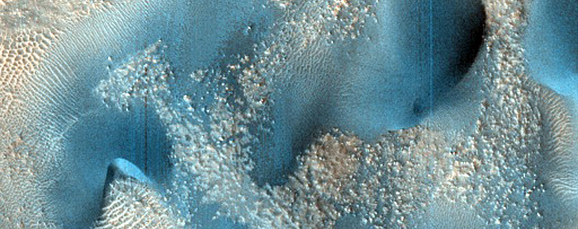 Dune Monitoring in Renaudot Crater