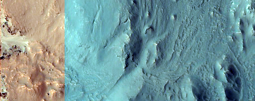 Hale Crater Gullies Seen in MOC Image R0700653