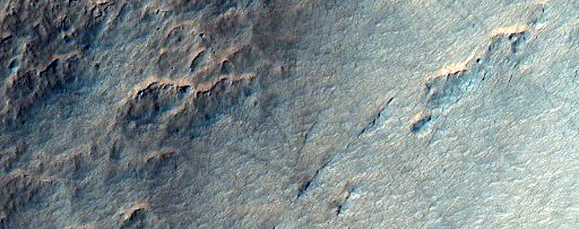 Ice-Exposing Scarp in Southern Hemisphere