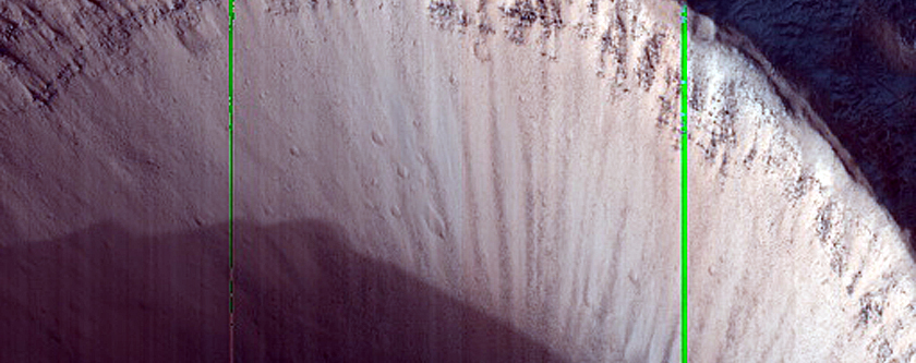 Lobate Ice-Rich Deposit with Steep Front