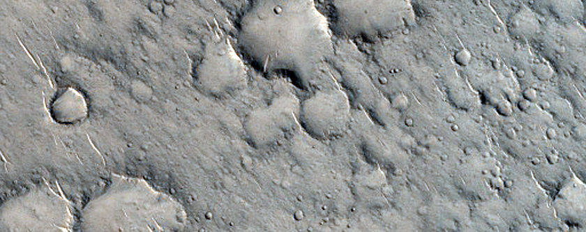 Ridges in Isidis Planitia