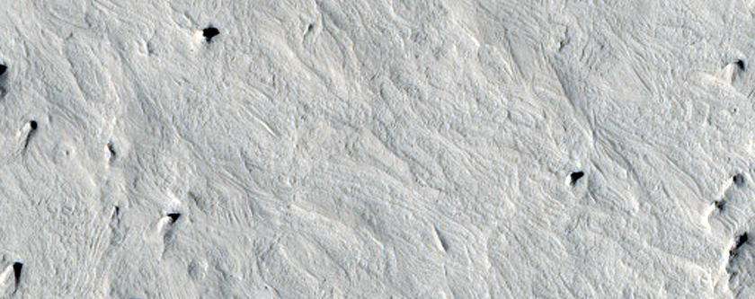 Wavy Terrain in Medusae Fossae Formation