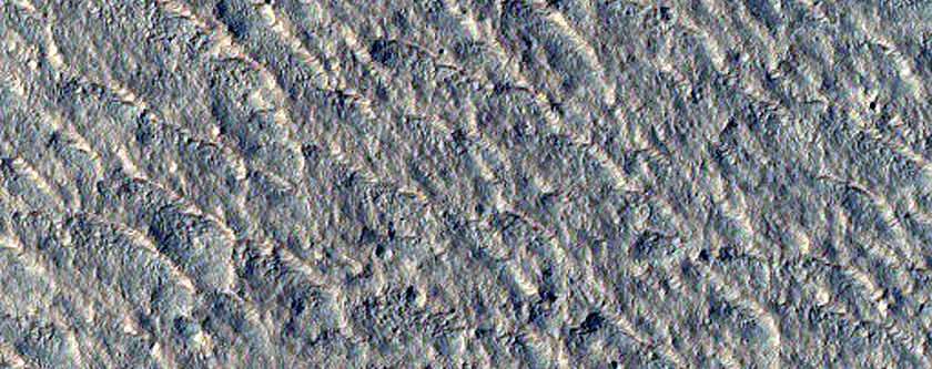 Icy Scarp in Southern Mid-Latitudes