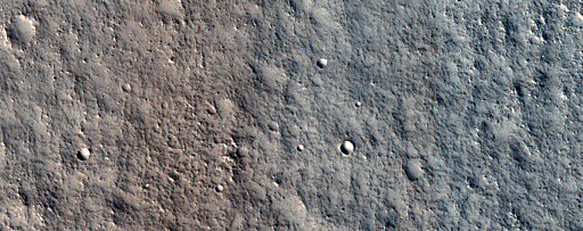 Crater in Utopia Planitia