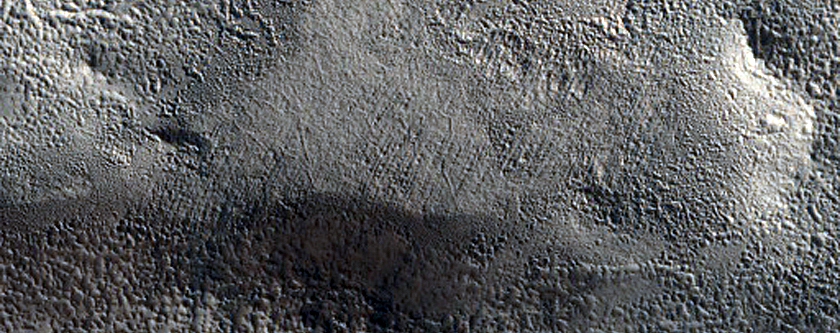 Inverted Channel near Focas Crater