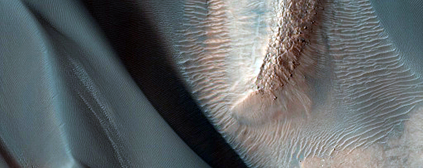 Nereidum Montes Dune Changes