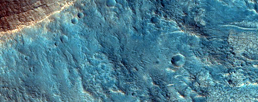 Well Preserved Crater Wall Exposure