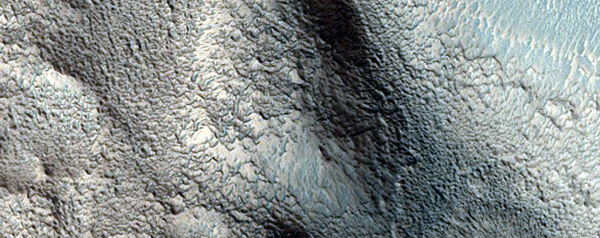 Channel on Crater Wall in Arabia Terra