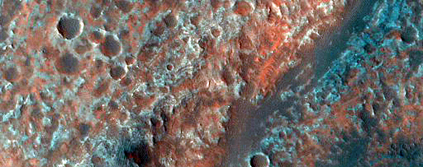 Landslide and Alluvial Fan in Melas Chasma