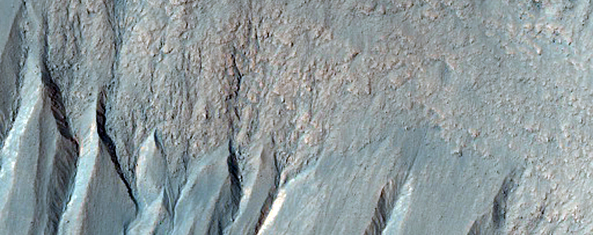 Possible Gully-Associated Light-Toned Materials near Simois Colles