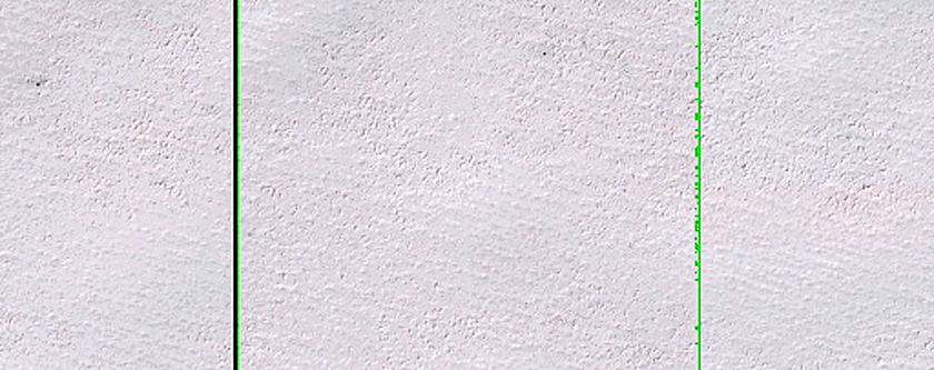 Landforms above Subsurface Radar Observations of South Polar Cap