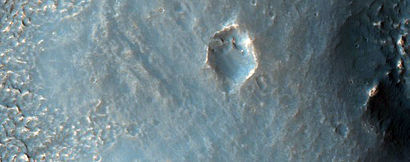 Branched Channels South of Voeykov Crater