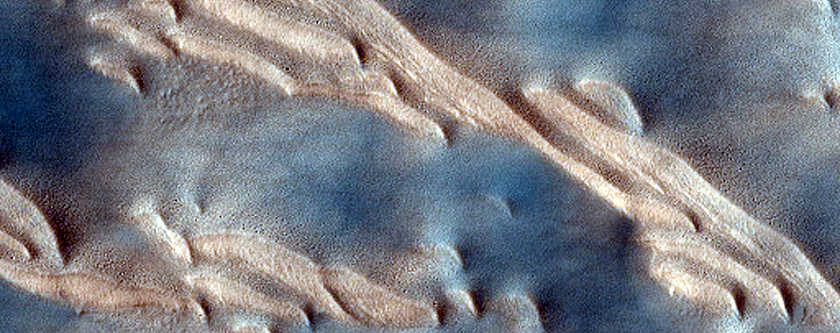 Unusual Dunes on Crater Floor
