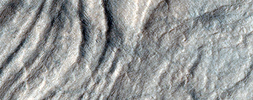 Erosion in Crater within Hellas Planitia