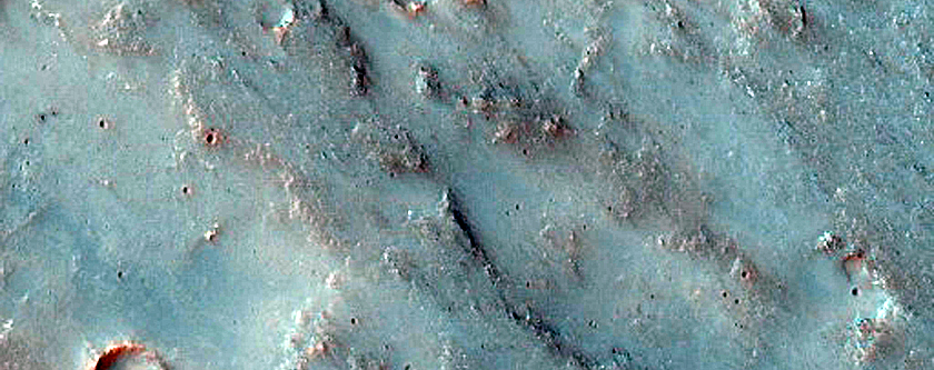 Inverted Channel in Noachis Terra
